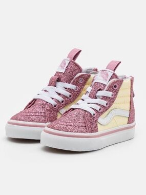 Vans Sk8 Zip High-Top Trainers Two Tone Sz 7.0 Toddler